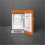 Smeg Retro-Style 16-Inch Compact Refrigerator FAB5UROR3 (Orange)