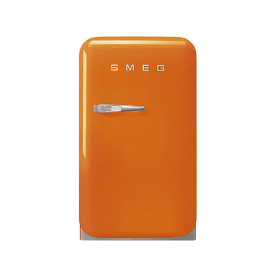 Smeg Retro-Style 16-Inch Compact Refrigerator FAB5UROR3 (Orange)