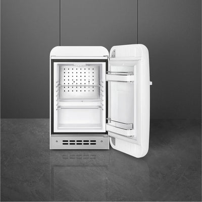 Smeg Retro-Style 16-Inch Compact Refrigerator FAB5URWH3 (White)