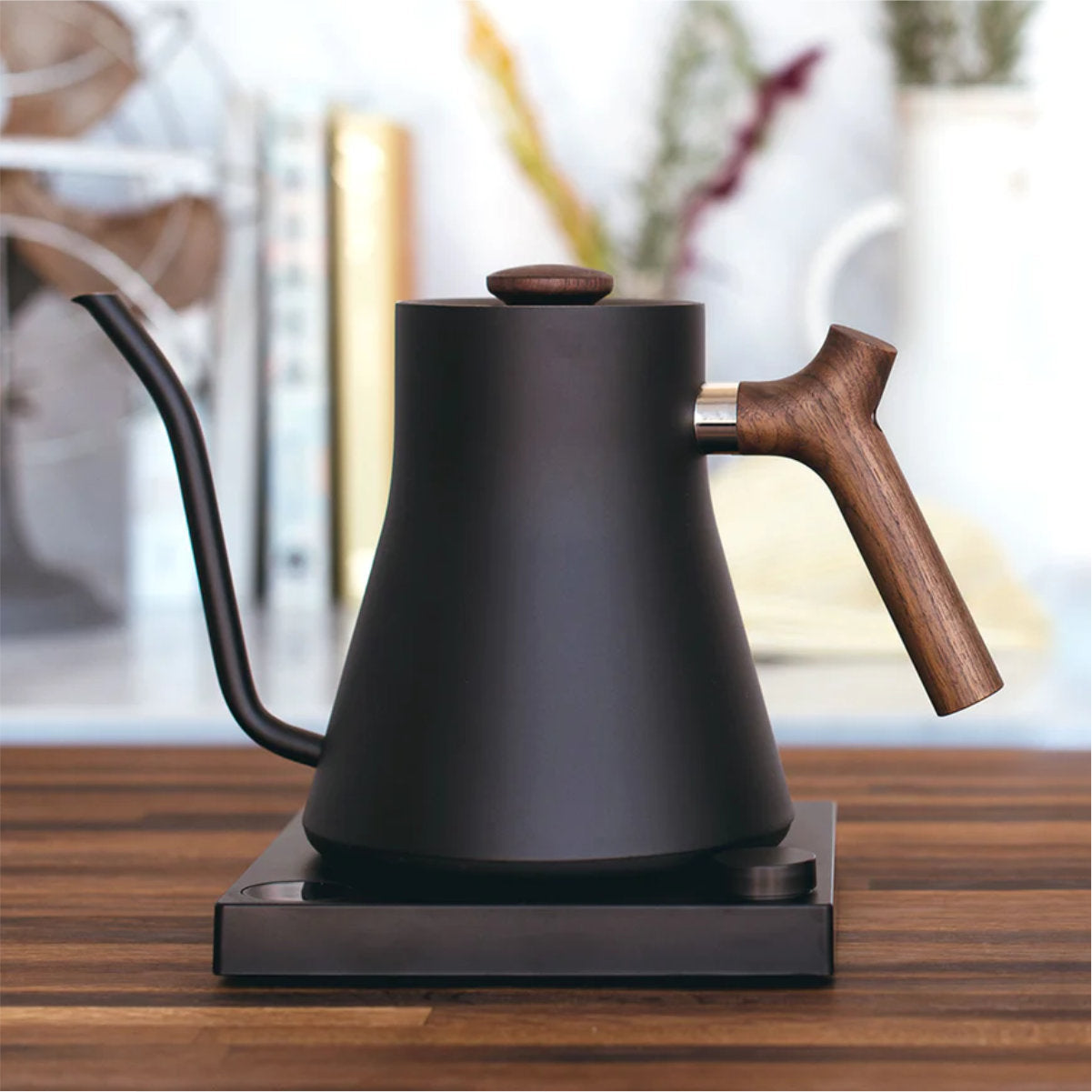 Fellow Stagg EKG Electric Pour Over Kettle (Matte Black + Walnut)