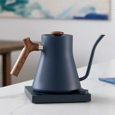 Fellow Stagg EKG Electric Pour Over Kettle (Open Box #61 - Stone Blue + Walnut)