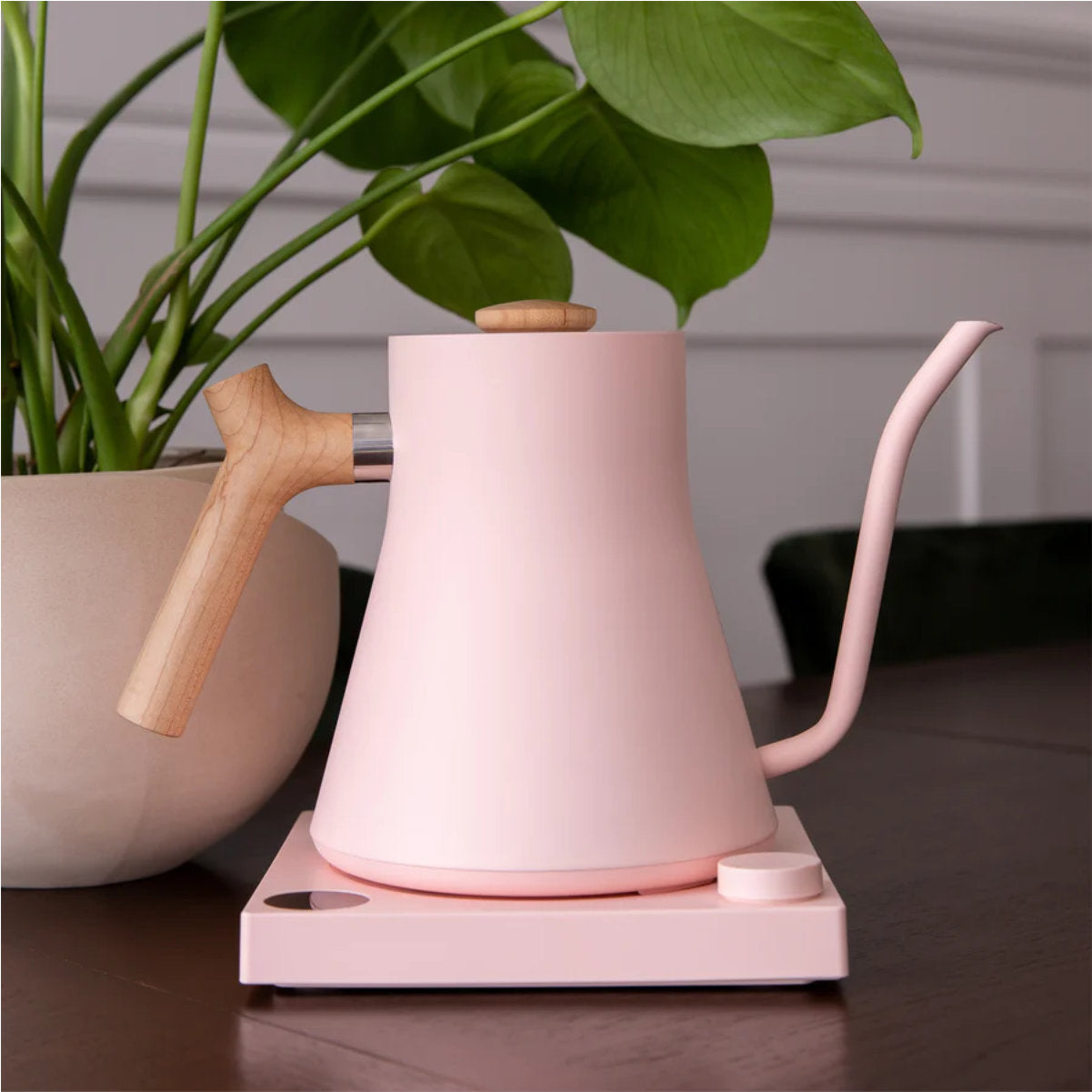 Fellow Stagg EKG Electric Pour Over Kettle (Open Box #54 - Warm Pink + Maple)