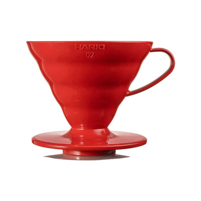 HARIO V60-02 Dripper (Plastic) (Red)