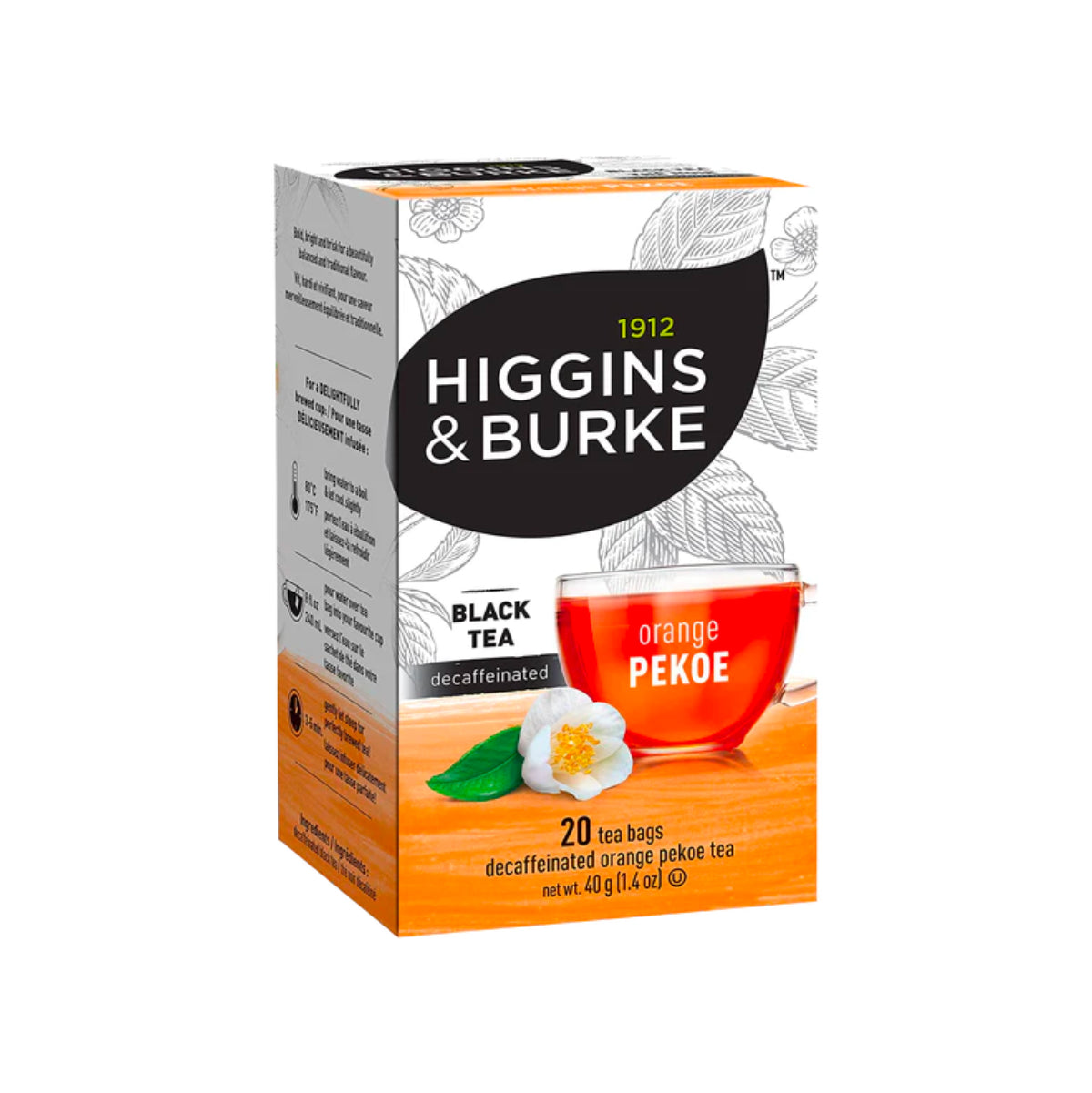 Higgins & Burke Decaf Orange Pekoe Tea Bags (20 Count) – The Kitchen ...