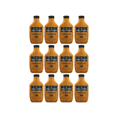 Hollander Classic Caramel Café Sauce - Squeeze Bottle – 12 x 15oz Bottle