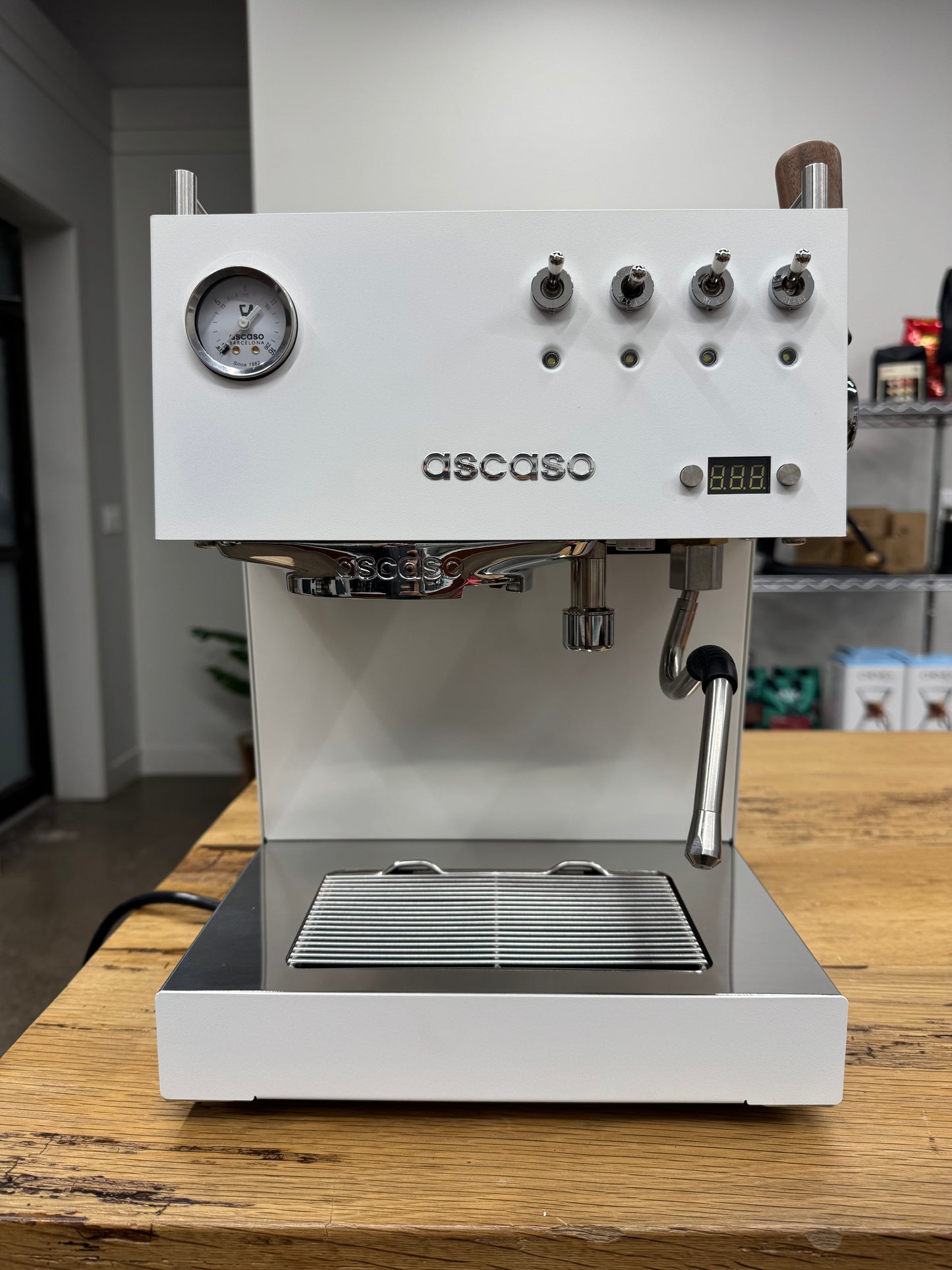 Ascaso Steel Duo Plus V2 PID Dual Thermoblock Espresso Machine White (Open Box #54174)