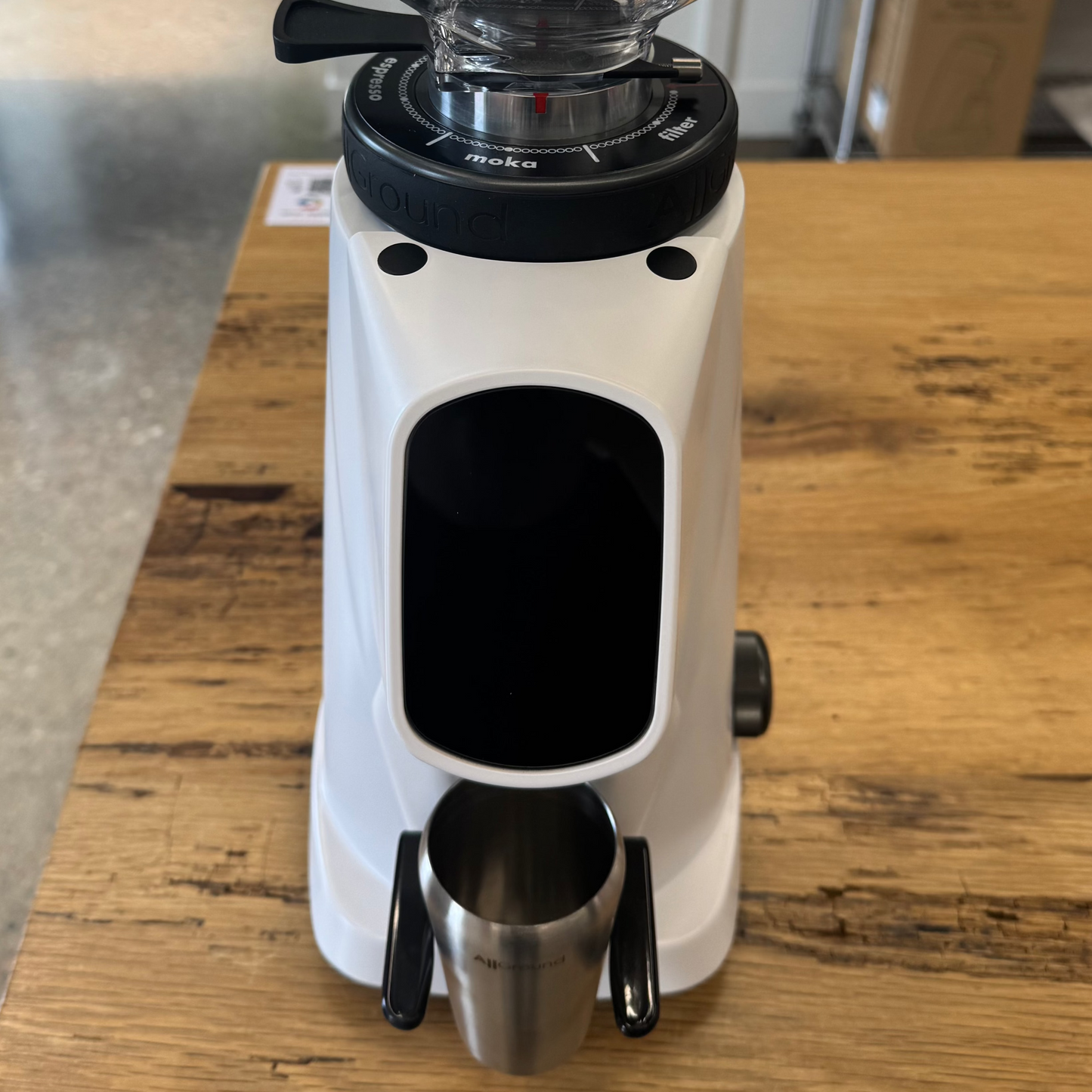 Fiorenzato AllGround Sense Coffee Grinder 120V Matte Artic White (Open Box 54220)