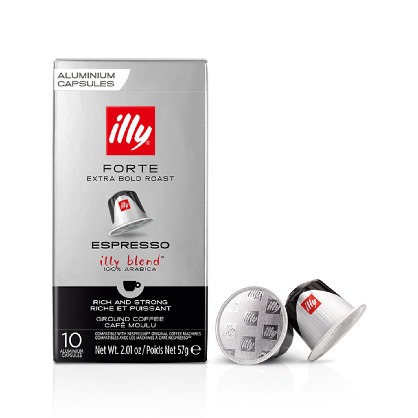 Illy Forte Nespresso Compatible Capsules - Extra Dark Roast (10 Count)