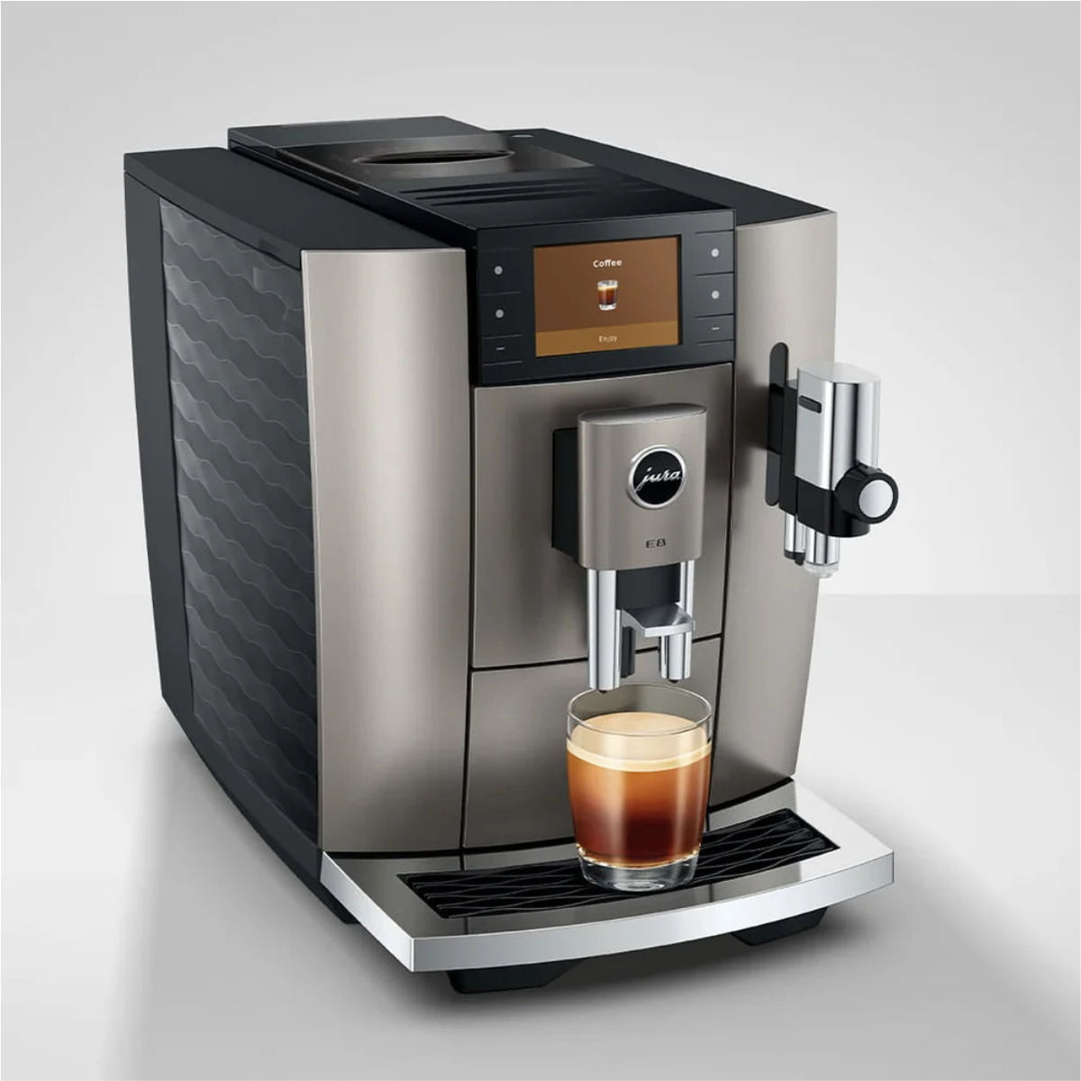 Jura E8 NAD Automatic Espresso Machine 15722 (New Model - Midnight Silver)