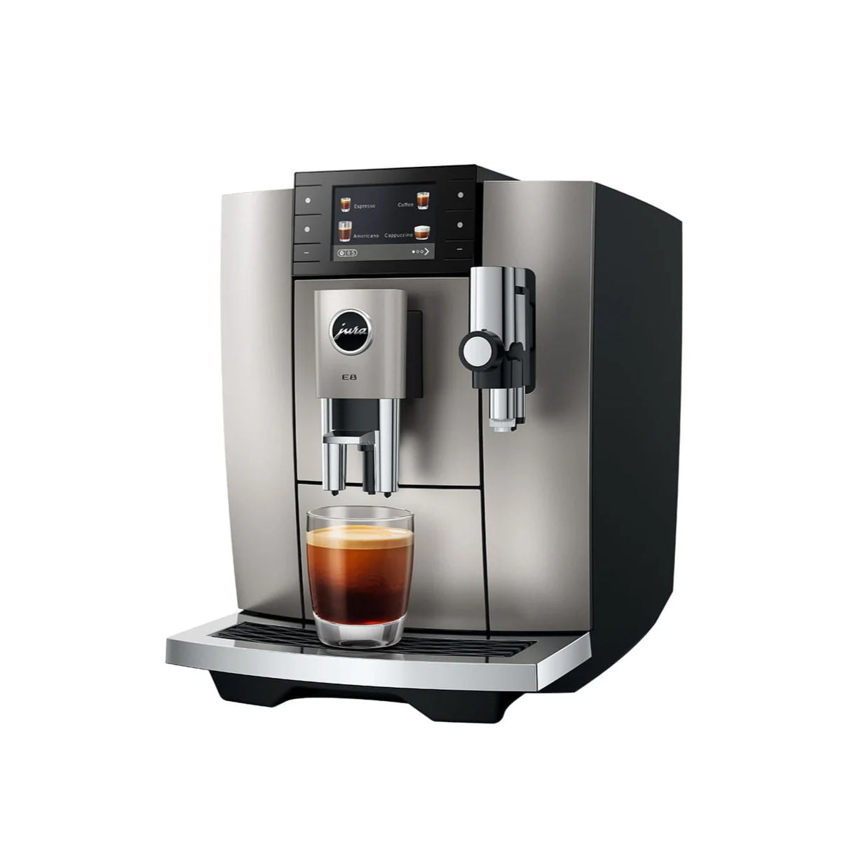 Jura E8 NAD Automatic Espresso Machine 15722 (New Model - Midnight Silver)