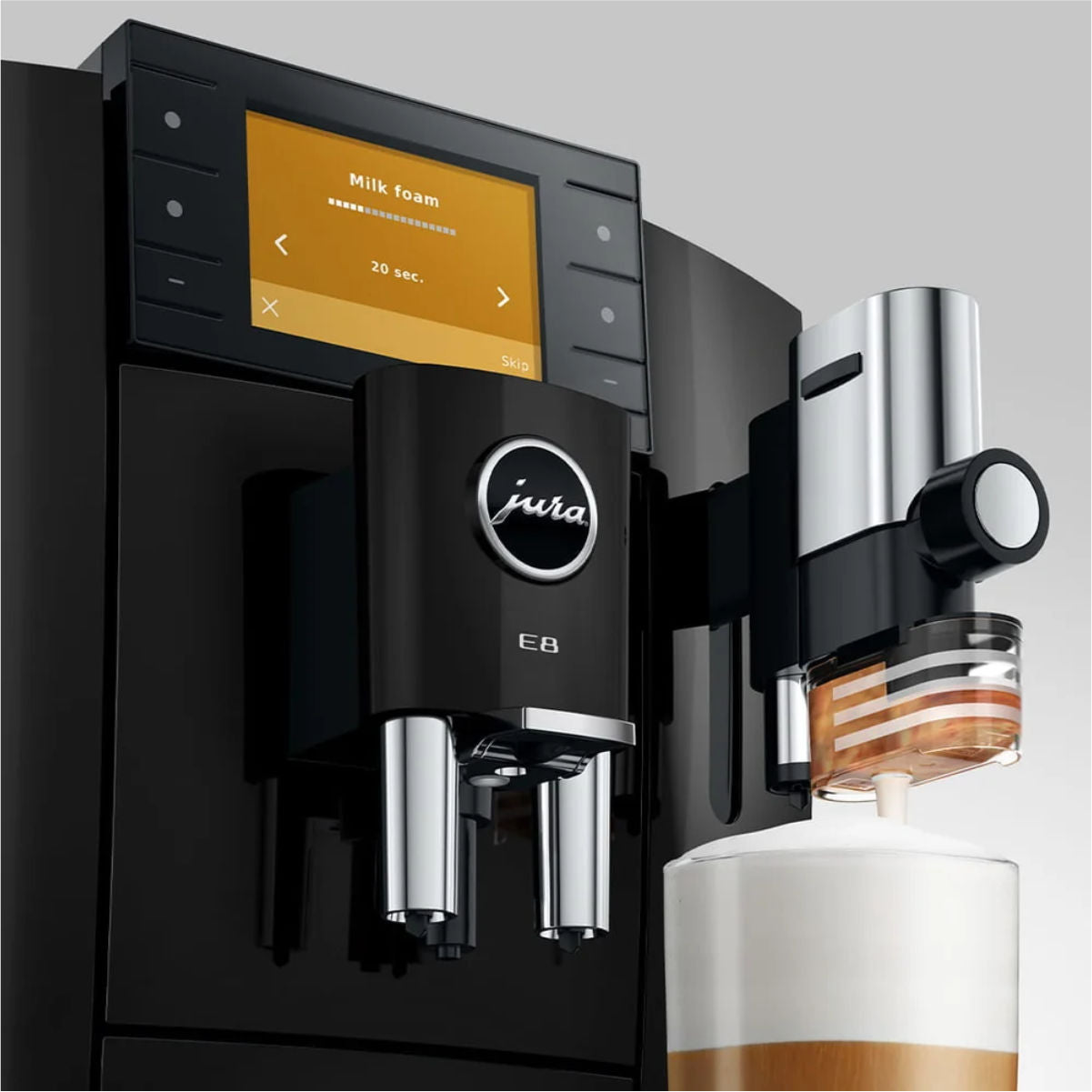 Jura E8 NAD Automatic Espresso Machine 15777 (New Model - Piano Black)