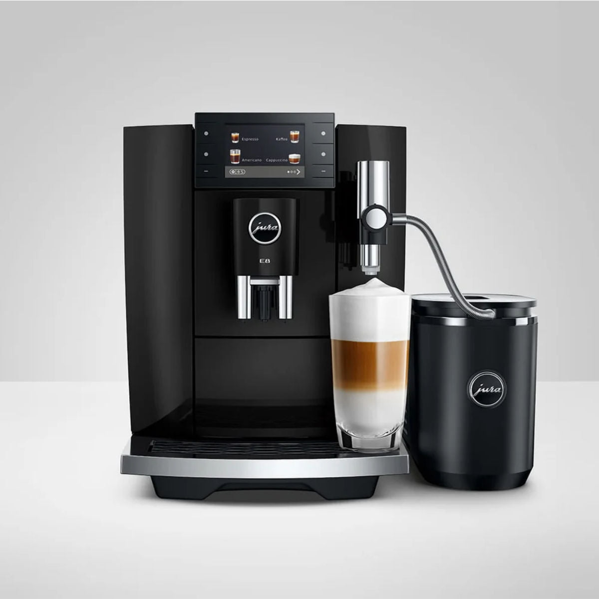 Jura E8 NAD Automatic Espresso Machine 15777 (New Model - Piano Black)