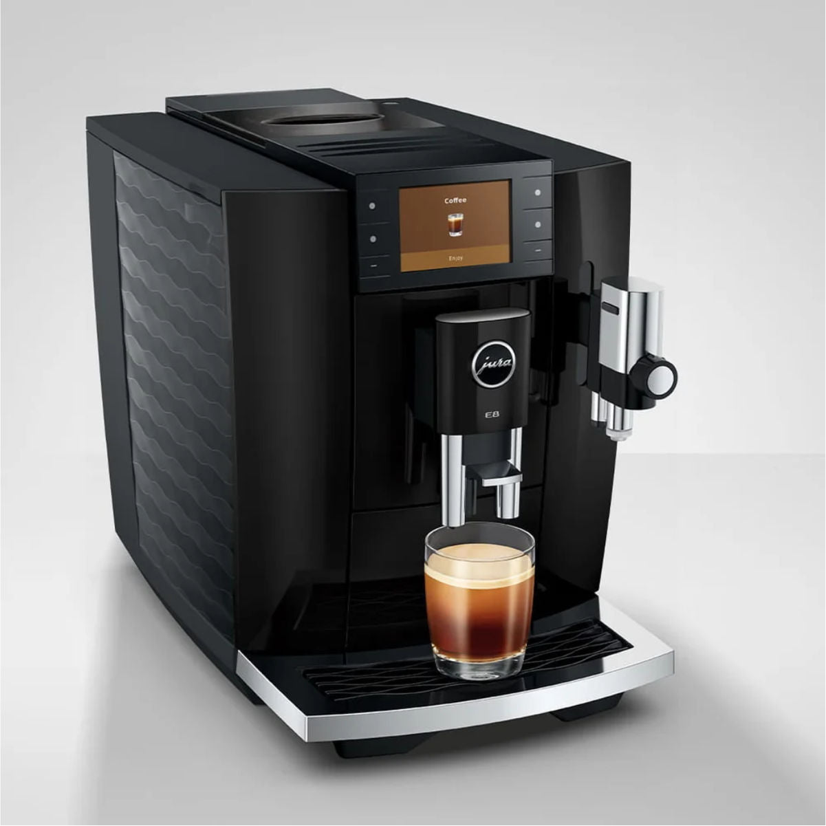 Jura E8 NAD Automatic Espresso Machine 15777 (New Model - Piano Black)