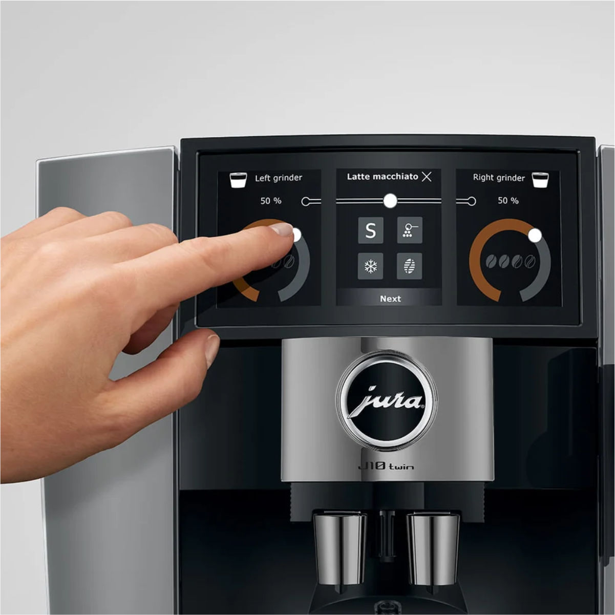 Jura J10 Twin Automatic Espresso Machine (Diamond Onyx)