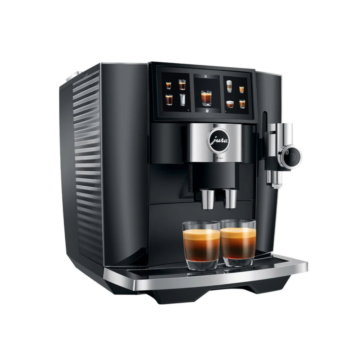 Jura J8 Twin Automatic Espresso Machine (Diamond Black)