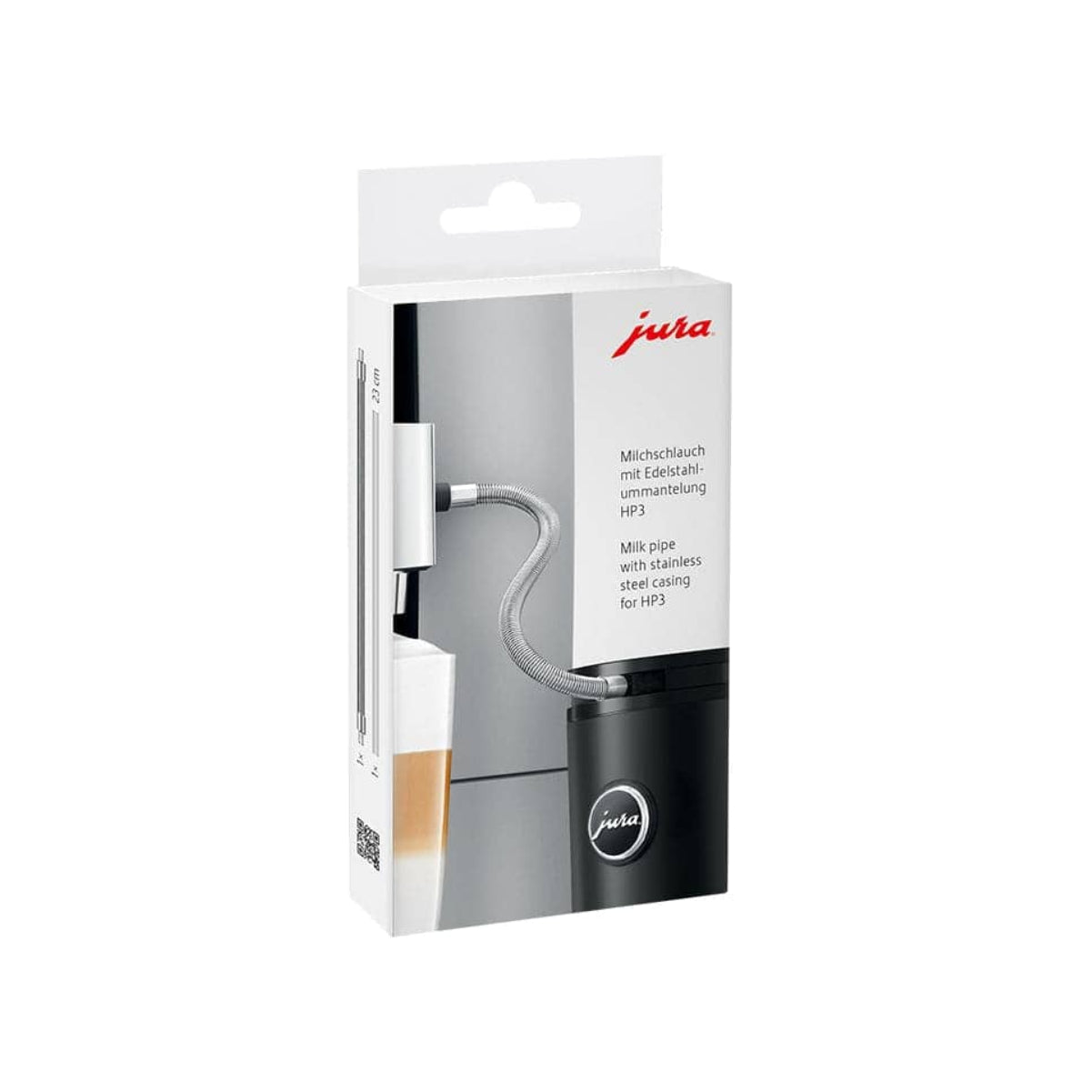 Jura Milk Pipe with Stainless Steel Sheathing HP3