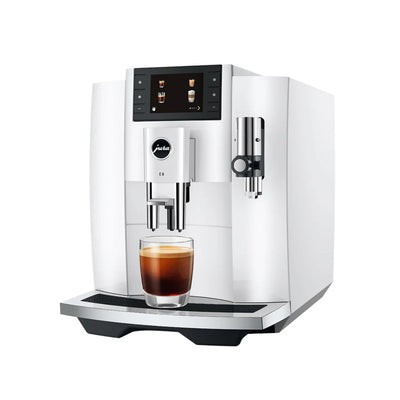 Jura E8 Automatic Espresso 15683 (New Model - Piano White)