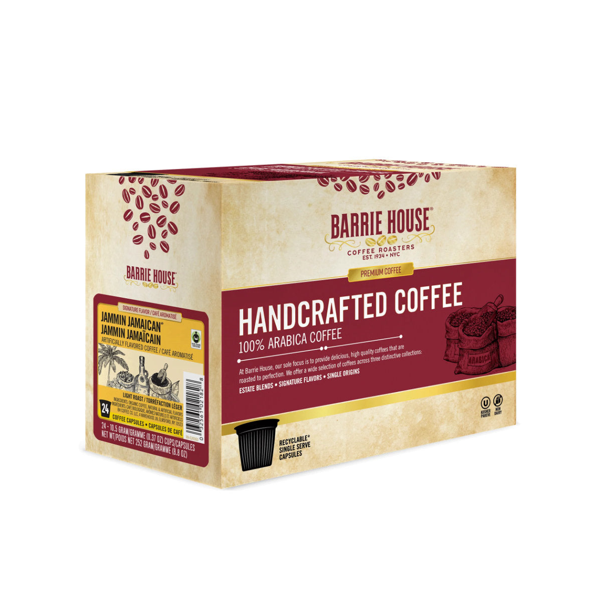 Barrie House Fair Trade Jammin Jamaican Single-Serve Coffee Pods