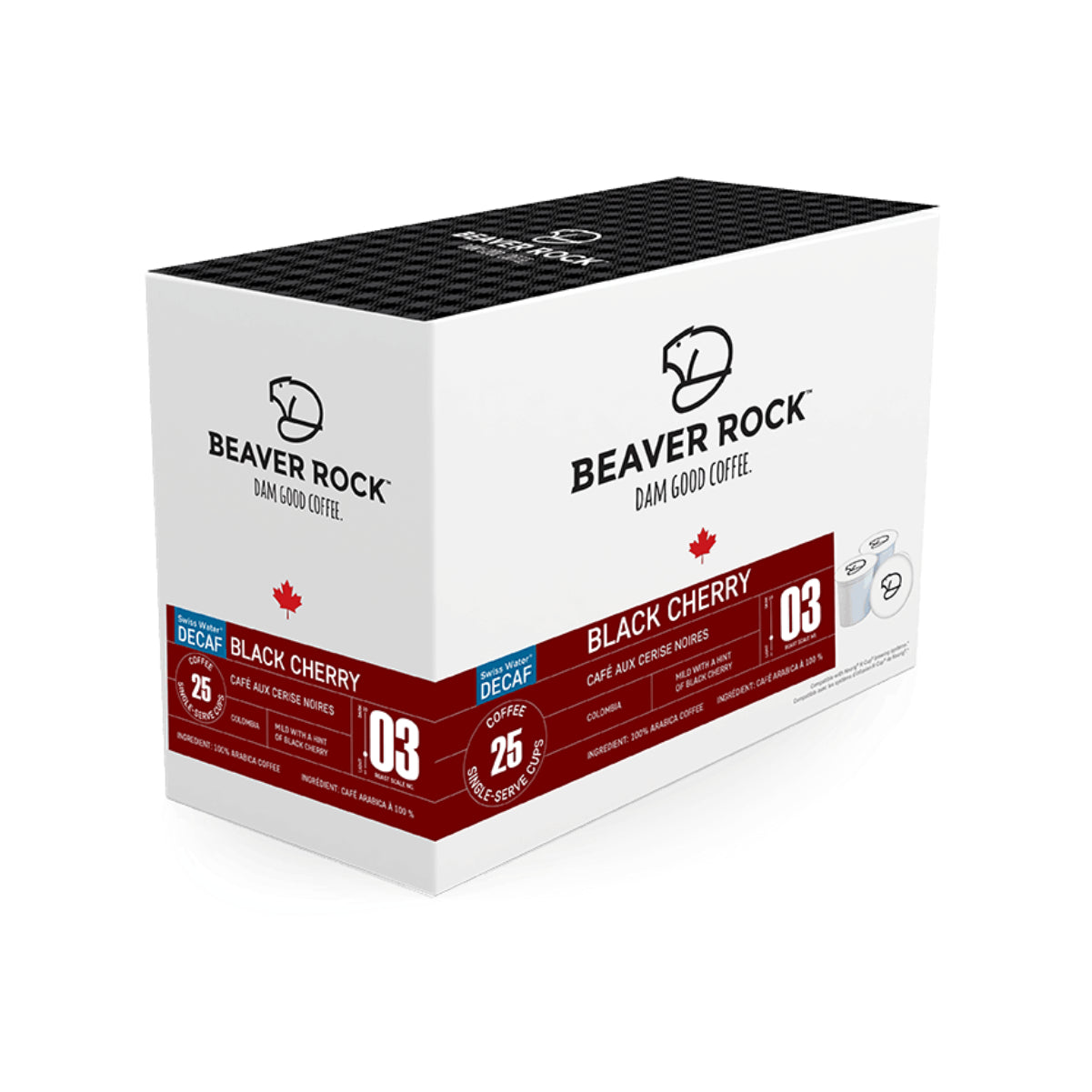 Beaver Rock Black Cherry Decaf Single-Serve Coffee Pods
