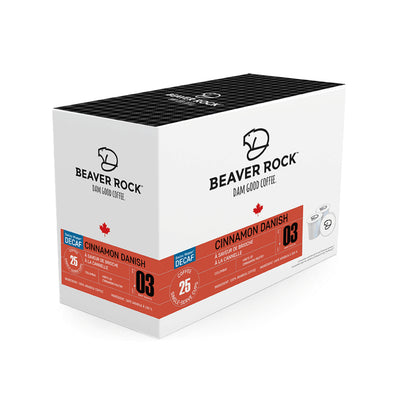 Beaver Rock Cinnamon Danish Decaf Single-Serve Coffee Pods