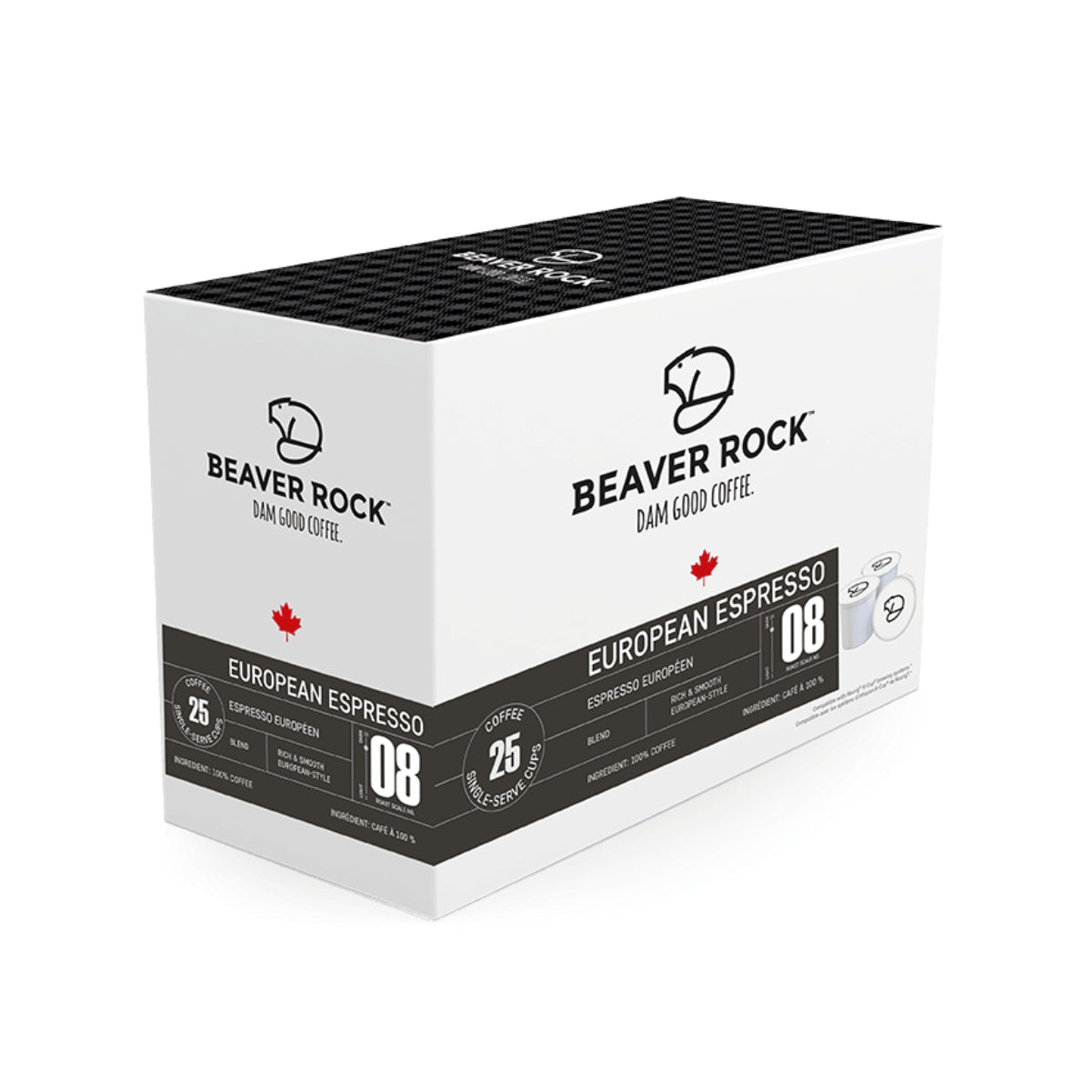 Beaver Rock European Espresso Single-Serve Coffee Pods