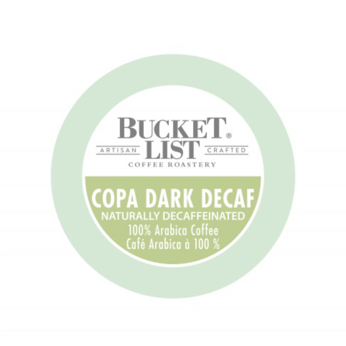 Bucket List Coffee Copa Dark Decaf Single-Serve Coffee Pods