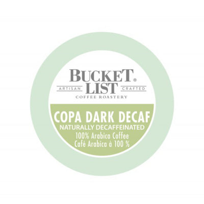 Bucket List Coffee Copa Dark Decaf Single-Serve Coffee Pods