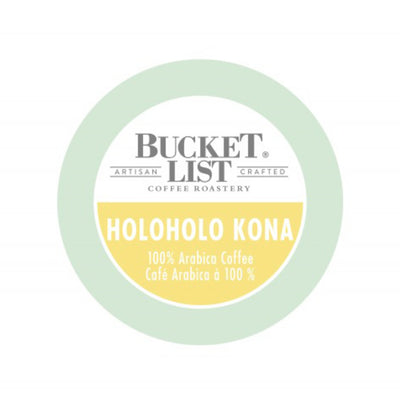 Bucket List Coffee Holoholo Kona Single-Serve Coffee Pods