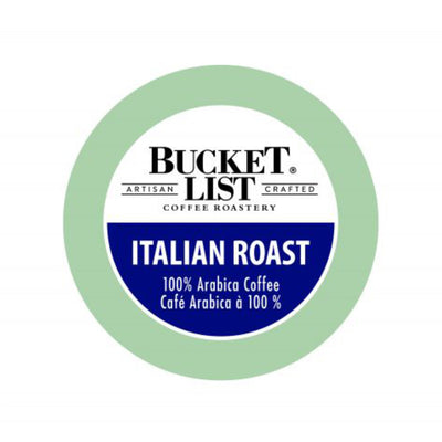 Bucket List Coffee Italian Roast Single-Serve Coffee Pods