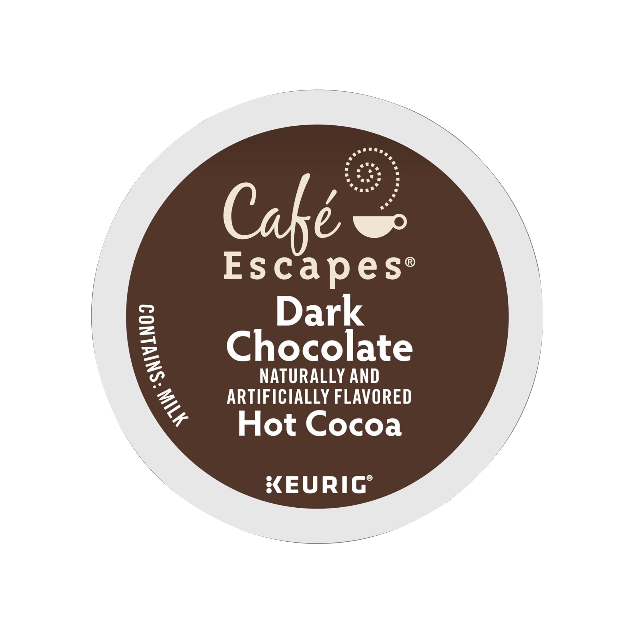 Cafe Escapes Dark Chocolate Hot Cocoa Single-Serve Coffee Pods – The ...