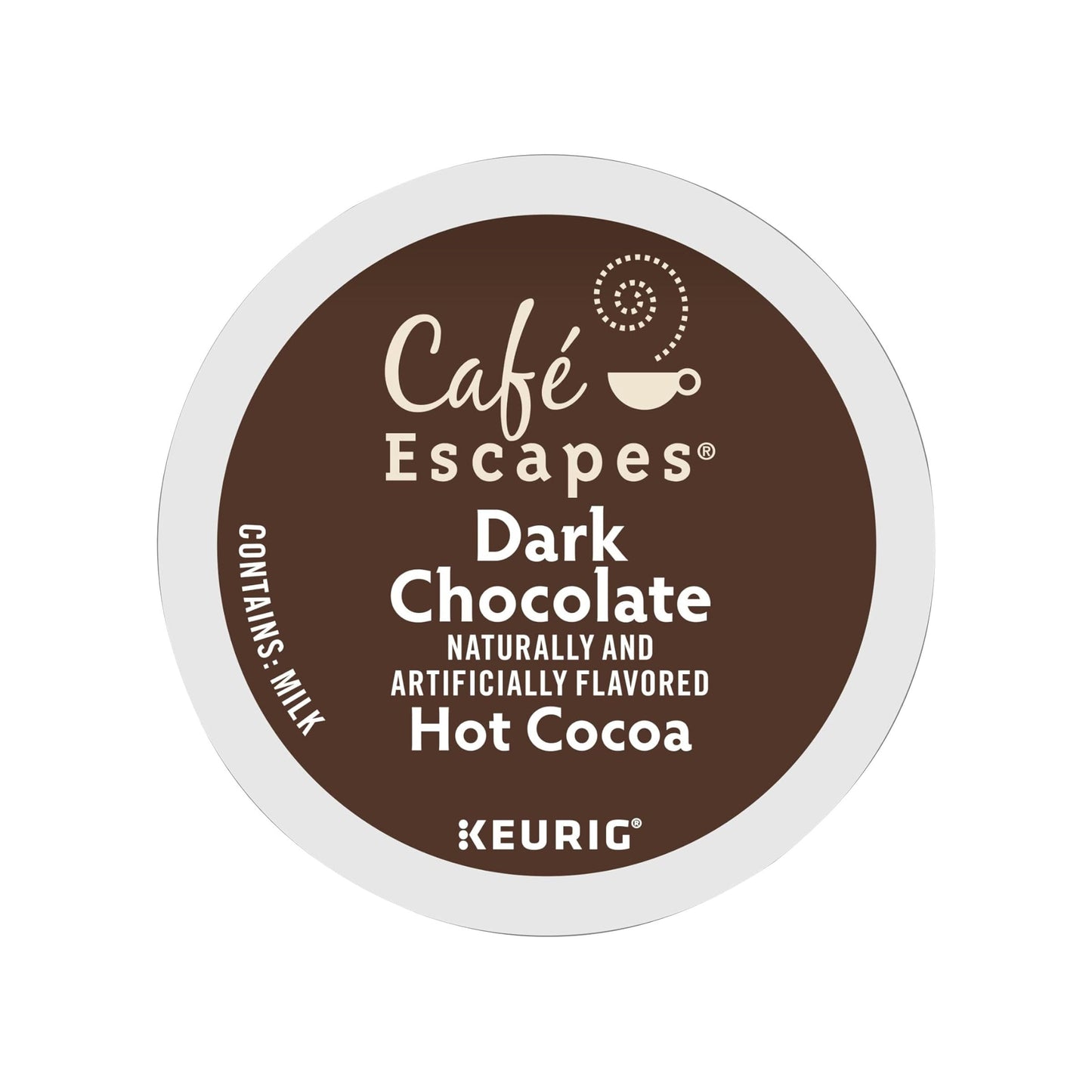 Cafe Escapes Dark Chocolate Hot Cocoa Single-Serve Coffee Pods