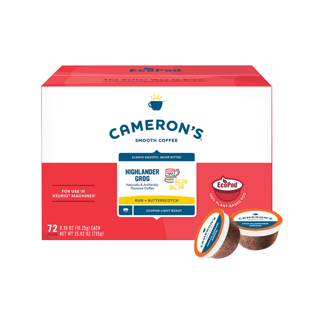 Cameron's Highlander Grog Single-Serve Coffee Pods – The Kitchen ...