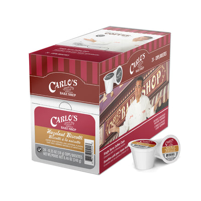 Carlo's Bake Shop (Cake Boss) Hazelnut Biscotti Single-Serve Coffee Pods