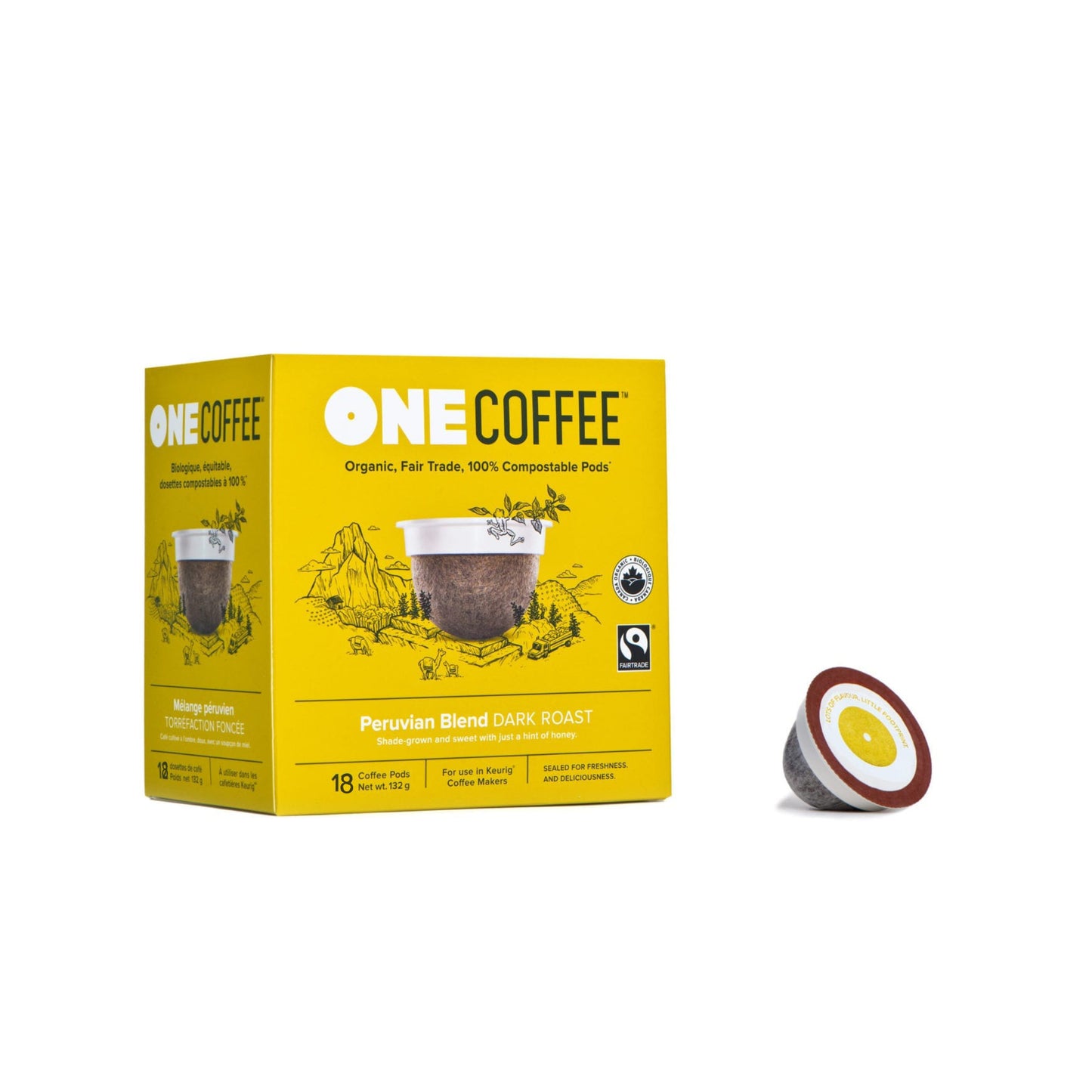 OneCoffee Peruvian Single-Serve Pods Single-Serve Coffee Pods