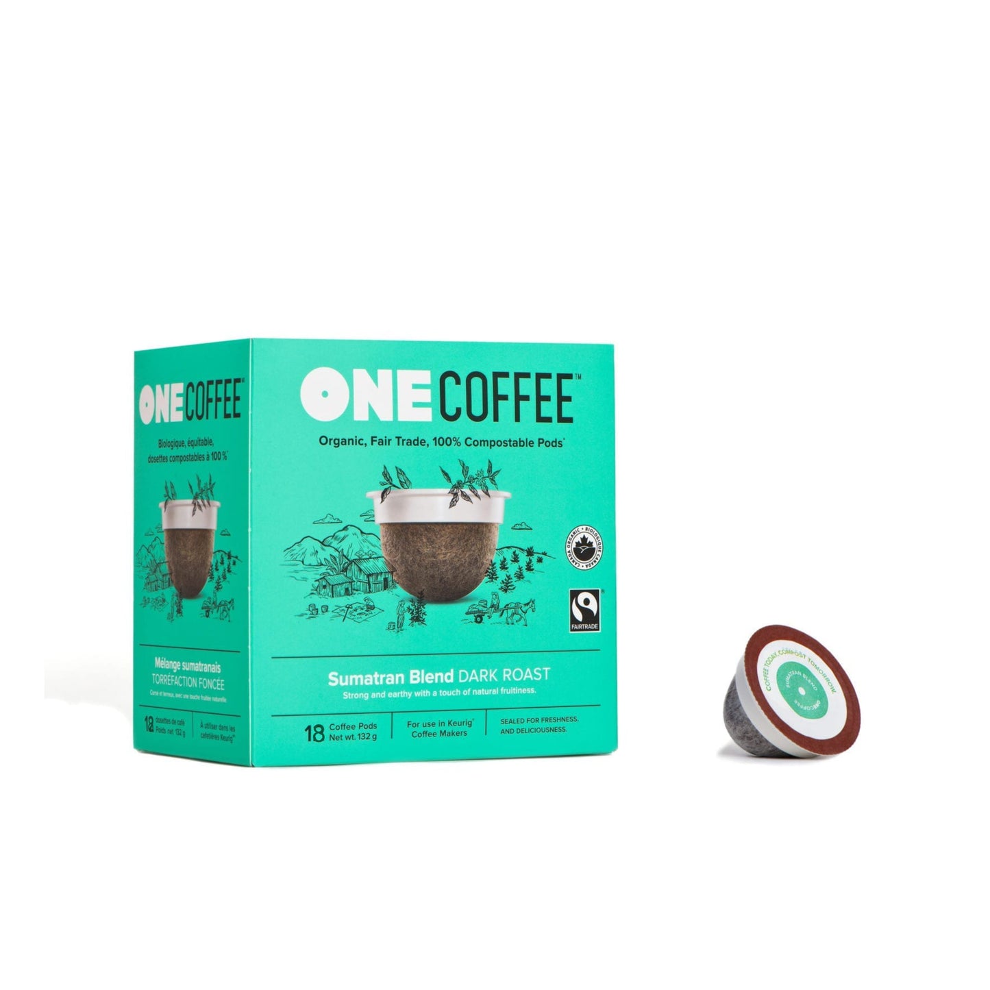 OneCoffee Sumatran Single-Serve Coffee Pods