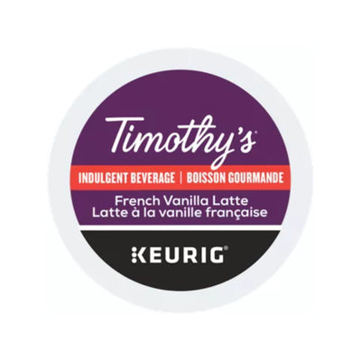 Timothy’s Indulgence French Vanilla Latte Keurig® K-Cup® Pods