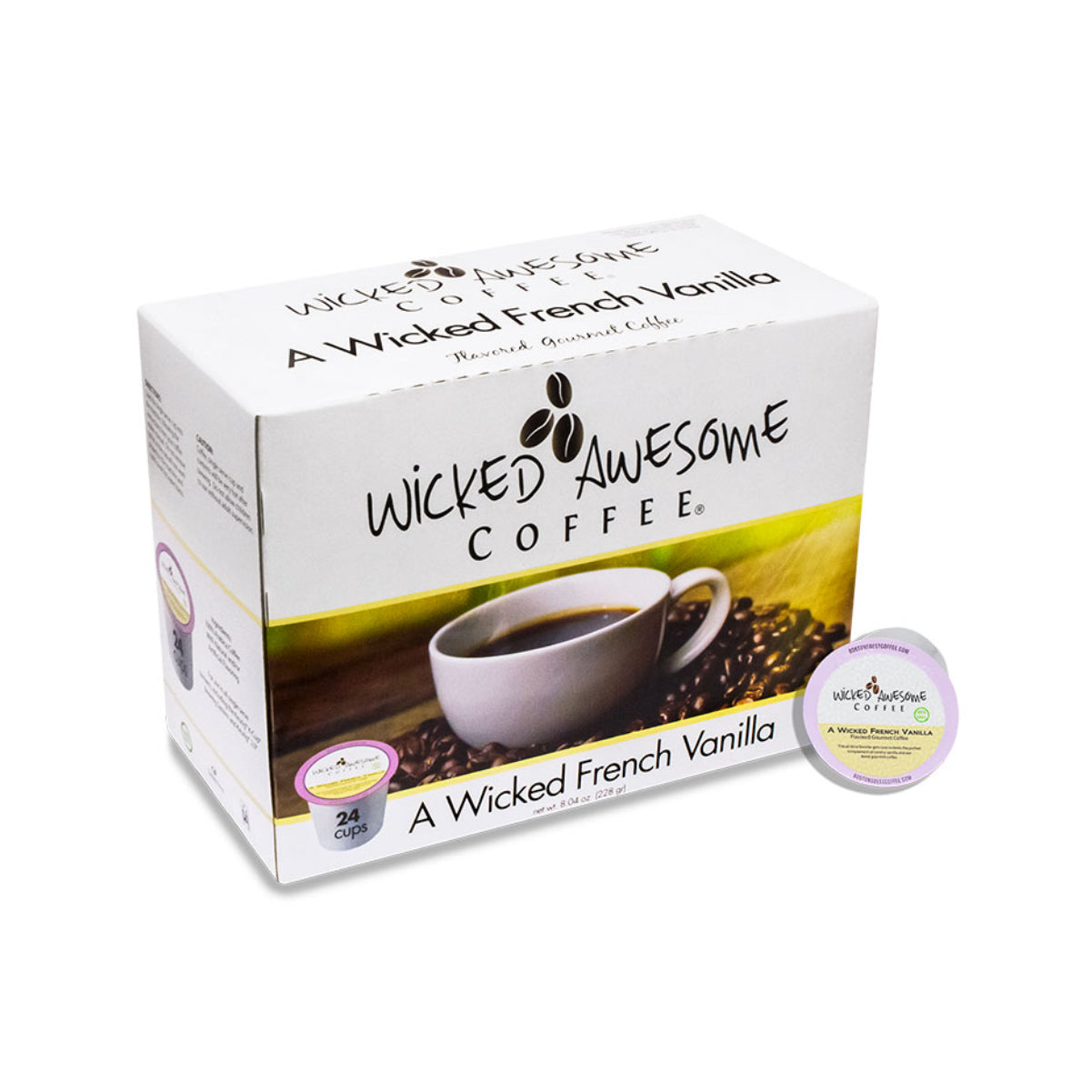 Wicked Awesome's French Vanilla Single-Serve Coffee Pods