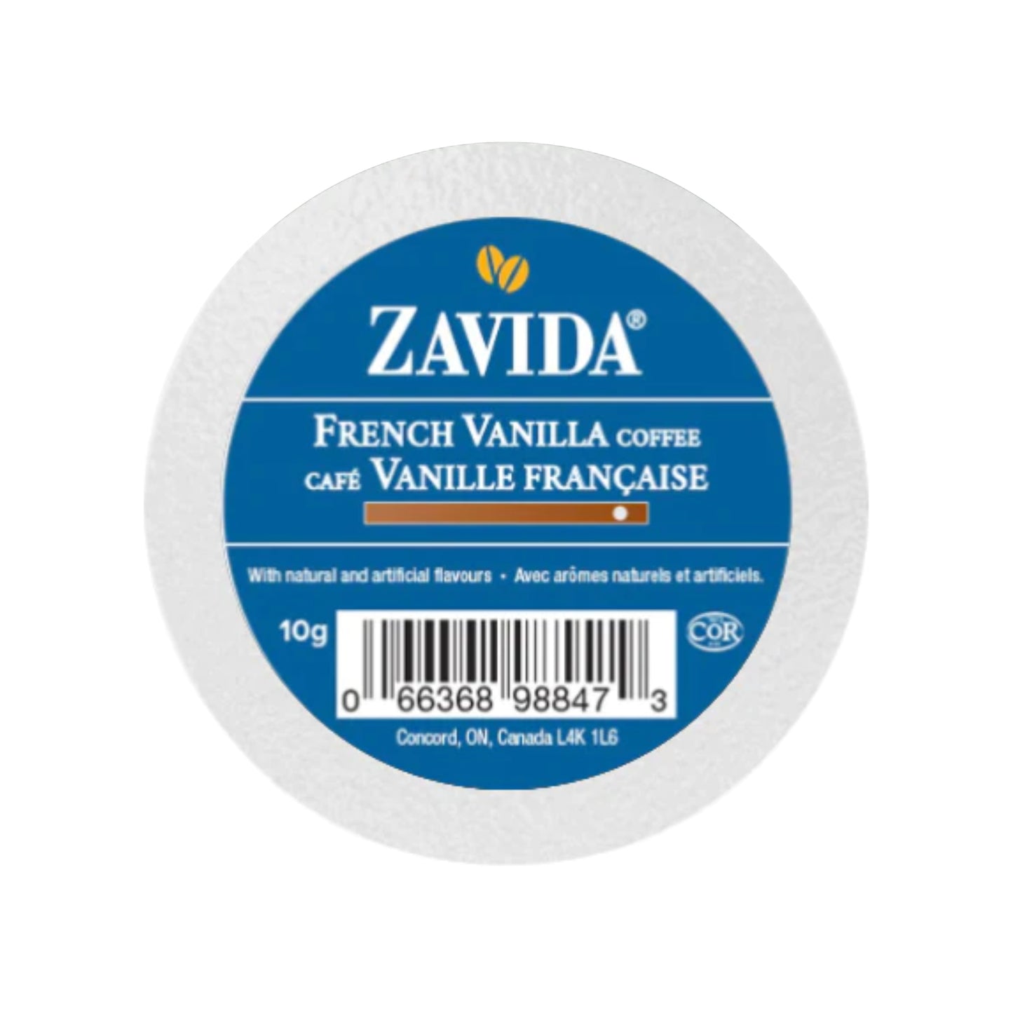 Zavida French Vanilla Dark Roast Single-Serve Coffee Pods