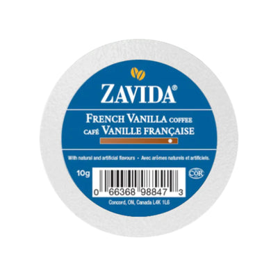 Zavida French Vanilla Dark Roast Single-Serve Coffee Pods