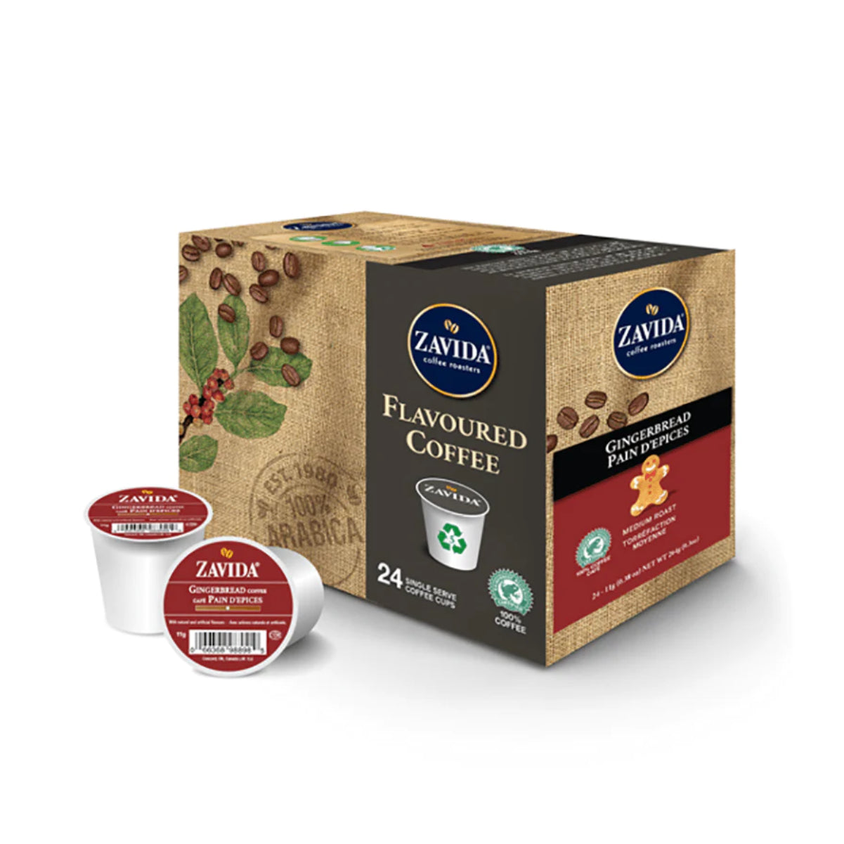 Zavida Gingerbread Single-Serve Coffee Pods