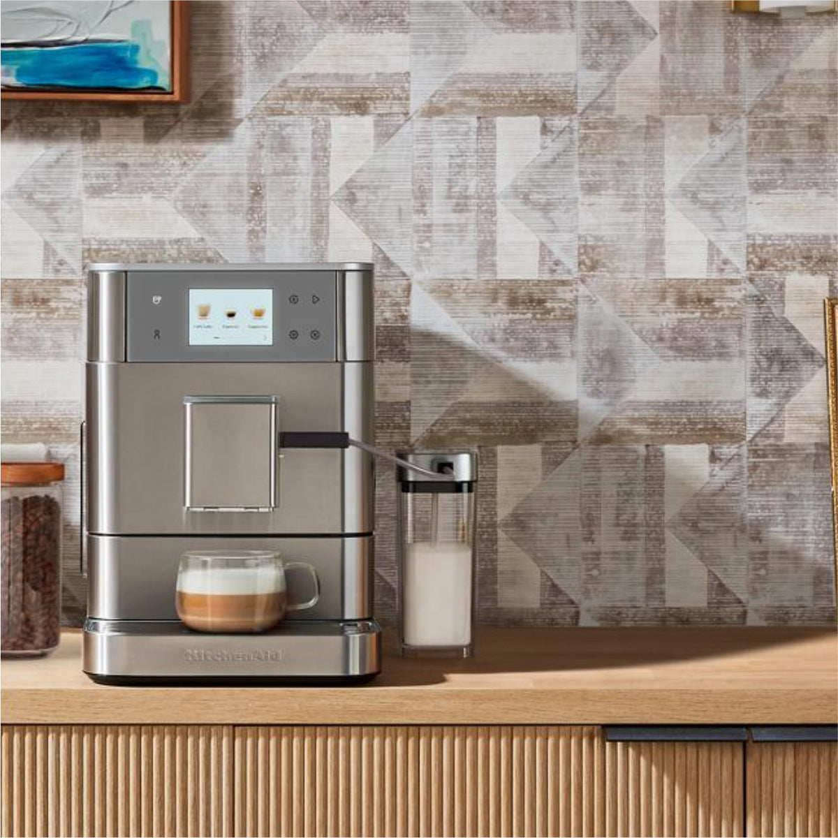 Kitchenaid Machine Ribbon KitchenAid KF7 Fully Automatic Espresso Machine - KES8557SX (Stainless ...