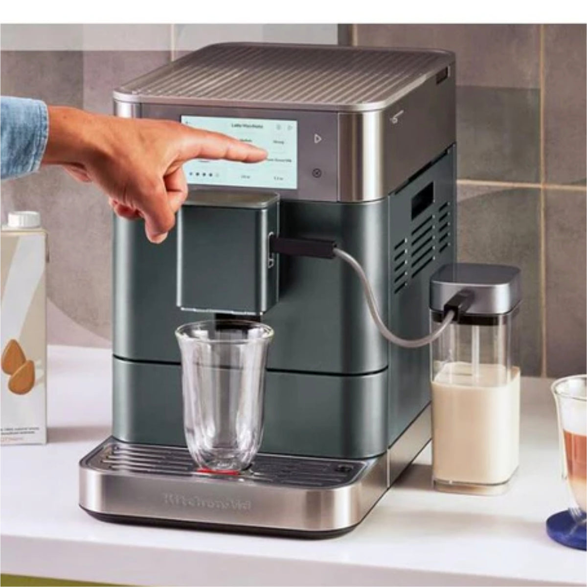 Kitchenaid Large Machine KitchenAid KF8 Fully Automatic Espresso Machine - KES8558JP (Juniper ...