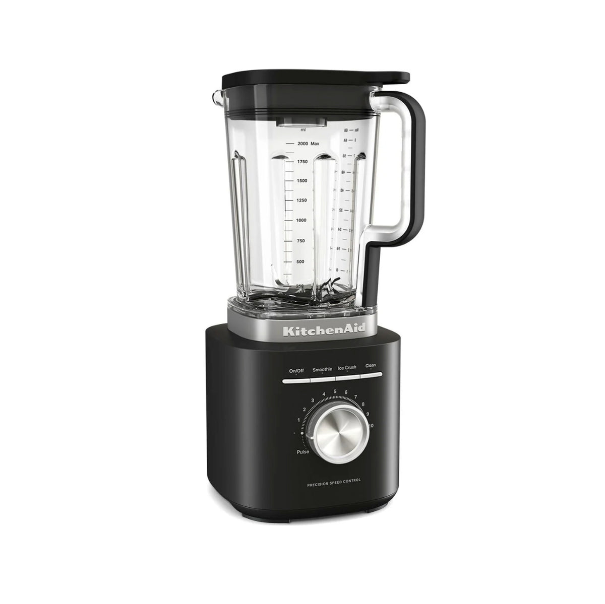KitchenAid Pure Power Blender in Black Matte (KSB2072BM) — blending jar and lid