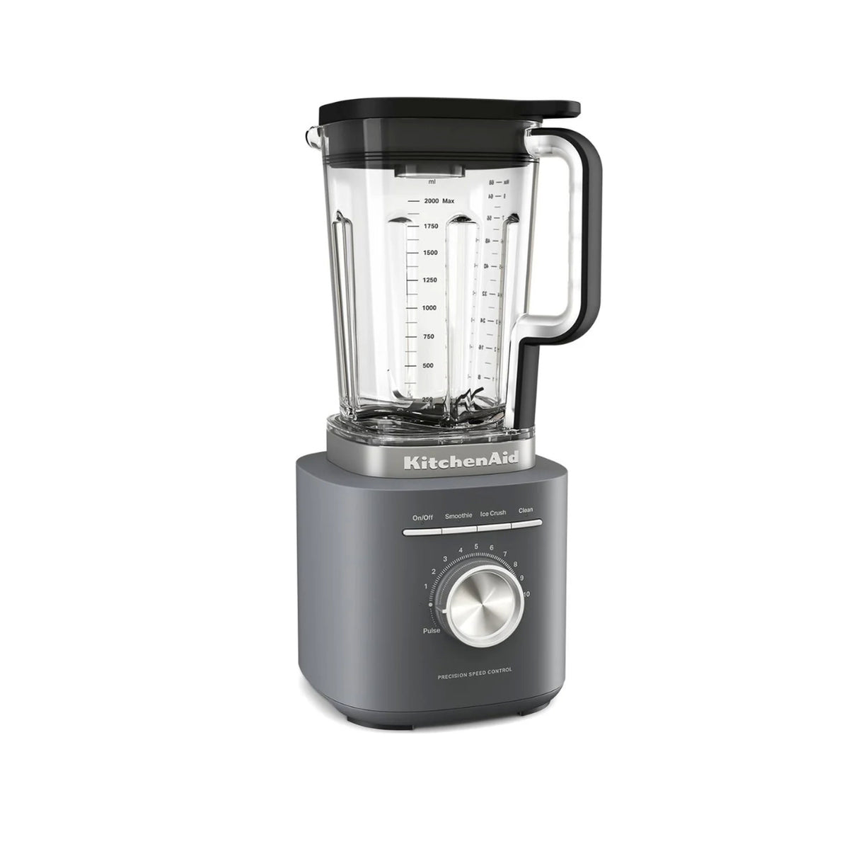 KitchenAid Pure Power Blender in Dark Grey (KSB2072DG) — in use on a kitchen counter
