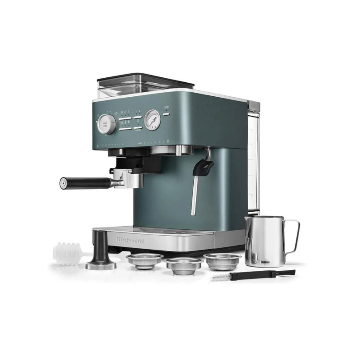 KitchenAid Semi Automatic Espresso Machine With Burr Grinder - KES6551JP (Juniper)