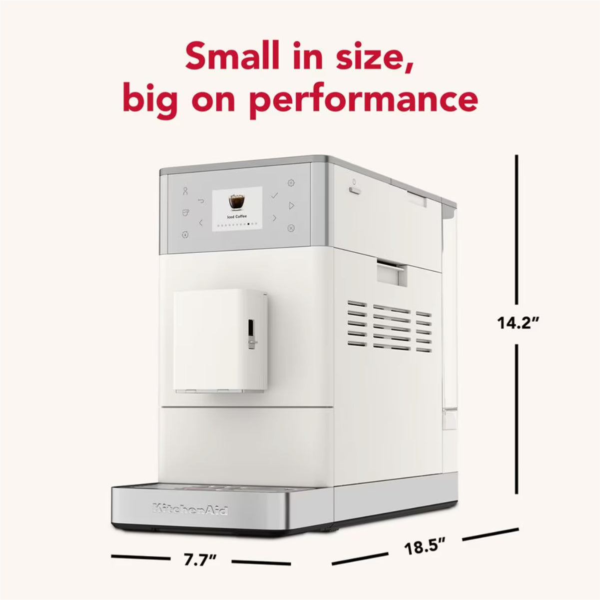 KitchenAid KF3 Fully Automatic Espresso Machine - KES8453PL (Porcelain White)
