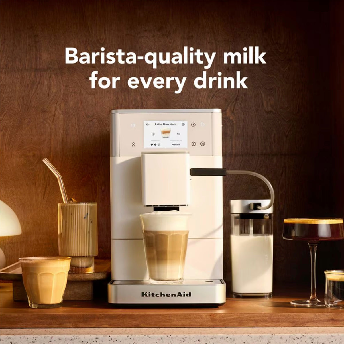 KitchenAid KF4 Fully Automatic Espresso Machine - KES8454PL (Porcelain White)