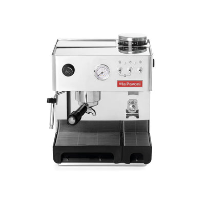La Pavoni Domus Bar Semi Automatic Espresso Machine With Grinder (Stainless Steel)
