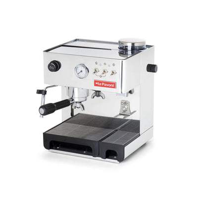 La Pavoni Domus Bar Semi Automatic Espresso Machine With Grinder (Stainless Steel)