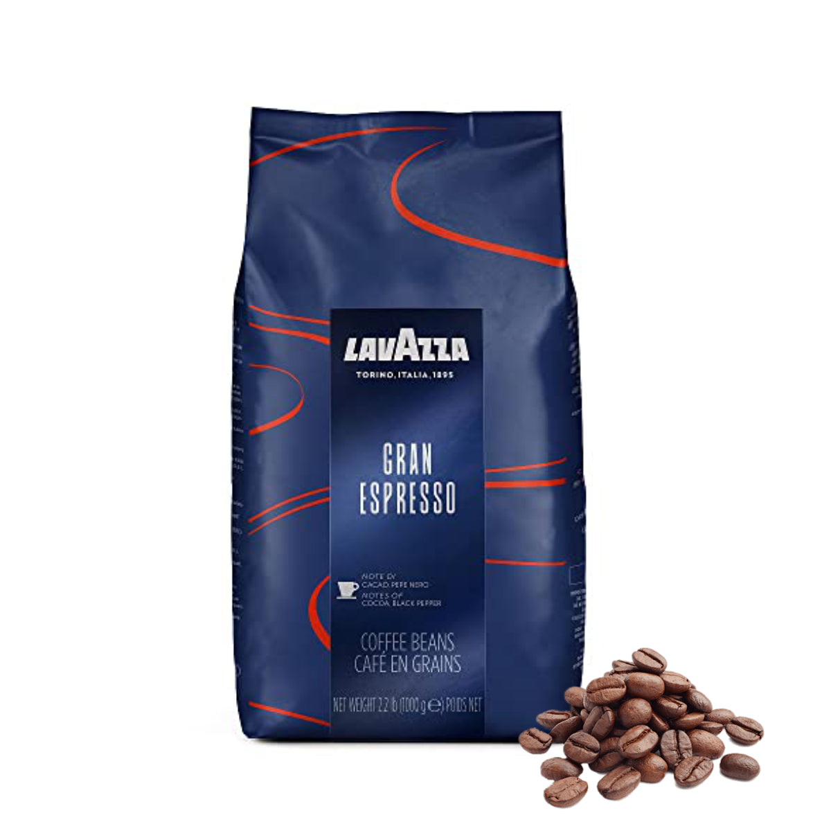 Lavazza NEW - Super Crema Whole Bean Espresso Coffee, 2.2 lb./1Kg